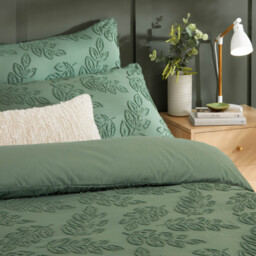 Duvet Day Duvet Cover Set Seville Leaf Green Double - thumbnail 3