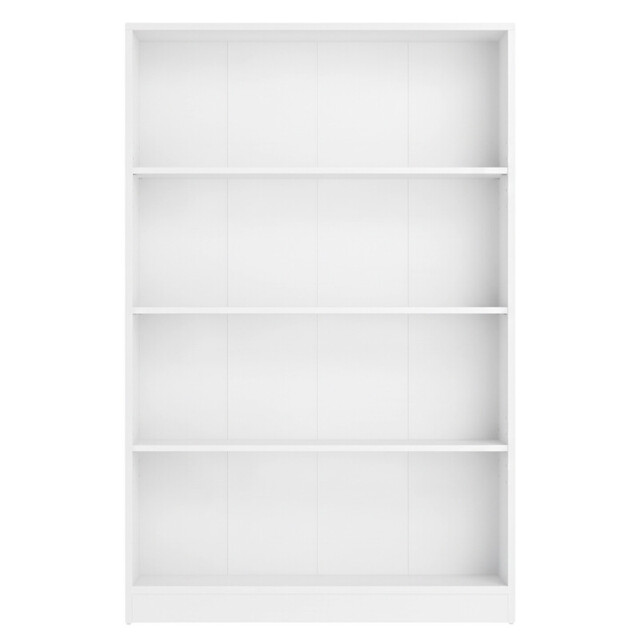 Ochama Storage Shelf Unit, Modern Bookcase with 4 Tiers, Bookshelf for Bedroom, Office, Living Room, White - image 1