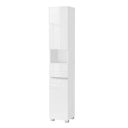 Ochama Tall Bathroom Cabinet, Slim Storage Cabinet, Narrow Cupboard, White - thumbnail 1