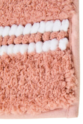 Maison by Premier Bath Mat Soak Microfibre Tufted Stripe Dusty Pink 40x60cm - thumbnail 2