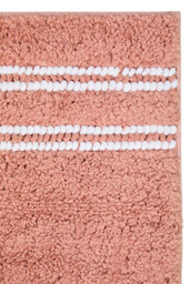 Maison by Premier Bath Mat Soak Microfibre Tufted Stripe Dusty Pink 40x60cm - thumbnail 4