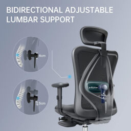 Sihoo M18JT Ergonomic Office Chair with Footrest, Breathable Mesh Design High Back Computer Chair, Adjustable Headrest and Lumbar Support - thumbnail 5