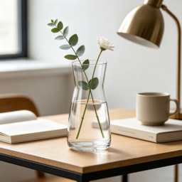 1pc 20cm Clear Glass Vase, Transparent Tulip Holder for Table Centerpieces, Living Room, Bedroom, Wedding Decor - thumbnail 7