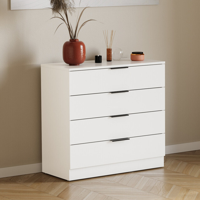 Vida Designs Drawer Chest Trega 4 Drawers White - image 1