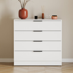 Vida Designs Drawer Chest Trega 4 Drawers White - thumbnail 6