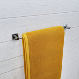 Croydex Chester Flexi-Fix Towel Rail - Chrome - thumbnail 1