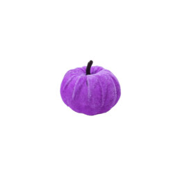 Marrybox Fall Decorative Pumpkins Plush Velvet Effect Purple/Black/Orange 12pcs - thumbnail 3