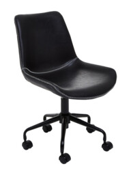 Interiors by Premier Office Chair Bloomberg Faux Leather Black - thumbnail 3