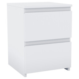 Vida Designs Bedside Table Denver 2 Drawers White - thumbnail 6