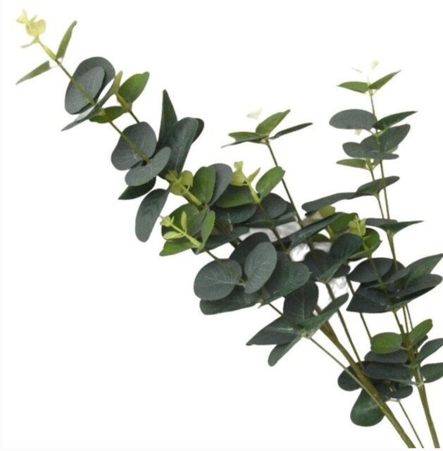 Candlelight Artificial Eucalyptus Leaf Stem Green 85cm - image 1