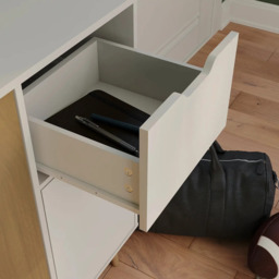 Vida Designs Sideboard 3 Doors 1 Drawer White/Oak Effect - thumbnail 4