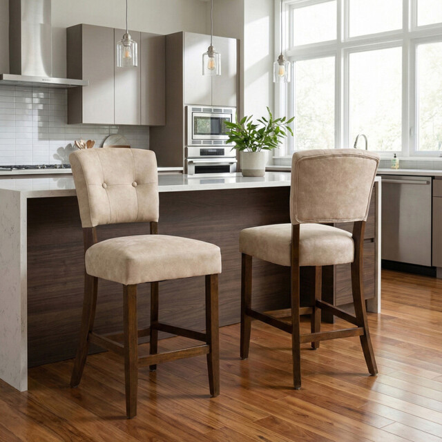 Bar Stool Oakridge Beige/Walnut - image 1
