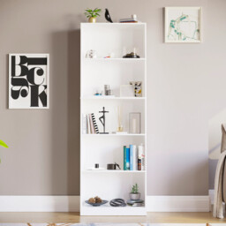 Vida Designs Bookcase Cambridge 5 Shelves White Extra Large - thumbnail 4