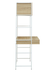 Interiors by Premier Desk & Shelving Unit Bradury Oak/White - thumbnail 2