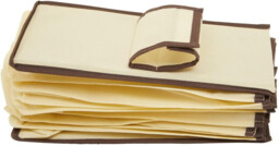 Essentials by Premier 6 Section Cream Hanging Shoe Organiser - thumbnail 2