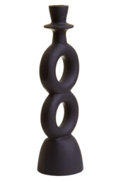 Fifty Five South Candle Holder Hapax Black Large - thumbnail 6