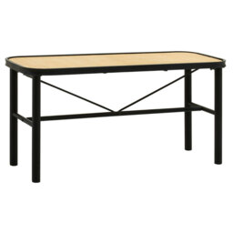 Interiors by Premier Bench Depok Black/Rattan