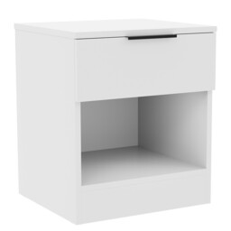 Vida Designs Trega 1 Drawer Bedside Chest, White - thumbnail 7
