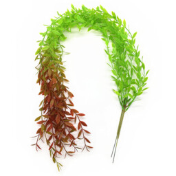 Yuejia 12Pcs 3.5ft/1mArtificial Hanging Willow Vine Fake Greenery Plants for Indoor/Outdoor Decor, Wedding & Photography - Red Tail Design - thumbnail 3