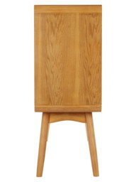 Interiors by Premier Sideboard Malmo 1 Door 2 Drawers Oak/White - thumbnail 5