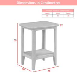 Side Table Cotswold Square Oak - thumbnail 2
