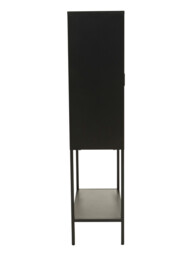 Interiors by Premier Display Cabinet Acier Metal Black Tall - thumbnail 4