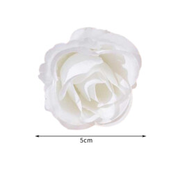 Wei’s Moment 20Pcs Artificial Flowers Roses, Real Touch  Foam Roses, Fake Flowers Rose for DIY Wedding Bridal Bouquets Baby Shower Table Centerpieces Home Decorations, Cream White - thumbnail 2