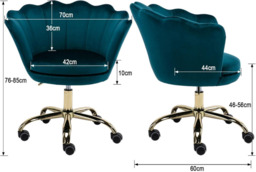 Ya-Home Office Chair Modern Swivel Desk Chair with Adjustable Height for Home Office/Bedroom - thumbnail 5