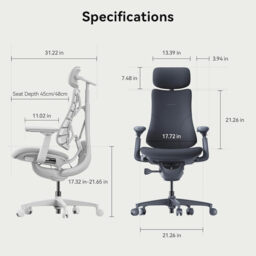 Libernovo Omni Dynamic Ergonomic Chair Space Grey 48cm 1pcs - thumbnail 6