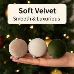 Marrybox Christmas Baubles Mink/Champagne/Emerald 12pcs - thumbnail 4