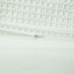 White Waffle Duvet Cover & Pillowcases Set, 230*220CM+50*75CM*2 - thumbnail 2