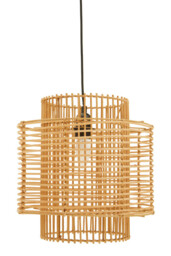 Interiors by Premier Pendant Light Jaya Rattan Natural - thumbnail 3