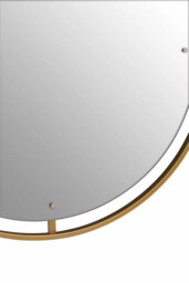 Interiors by Premier Wall Mirror Matera Round Framed Gold D:70cm - thumbnail 4