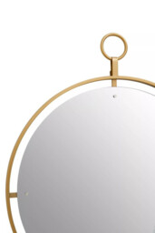 Interiors by Premier Wall Mirror Matera Round Framed Gold D:70cm - thumbnail 2