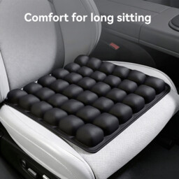 JORDAN&JUDY Inflatable Seat Cushion with Pump,Pressure-Relief Air Cushion for Home,Car & Office,Black - thumbnail 4