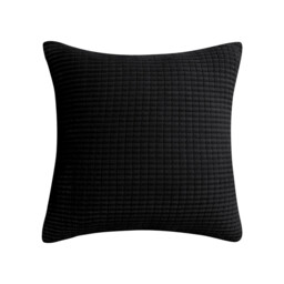 Deconovo Velvet cushion cover black color 45*45cm 1pc - thumbnail 1