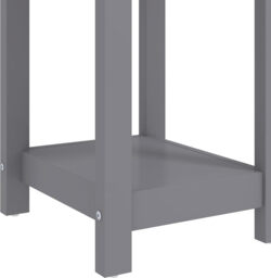 Galano Lilly Bedside Table - Slim Side Table with Storage, Organizer and Cabinet for Bedroom, Hallway or Entryway – Cool Grey/Beaufort Oak - thumbnail 6