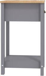 Galano Lilly Bedside Table - Slim Side Table with Storage, Organizer and Cabinet for Bedroom, Hallway or Entryway – Cool Grey/Beaufort Oak - thumbnail 4