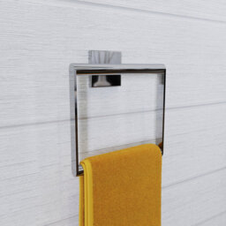 Croydex Chester Flexi-Fix Towel Ring - Chrome - thumbnail 1