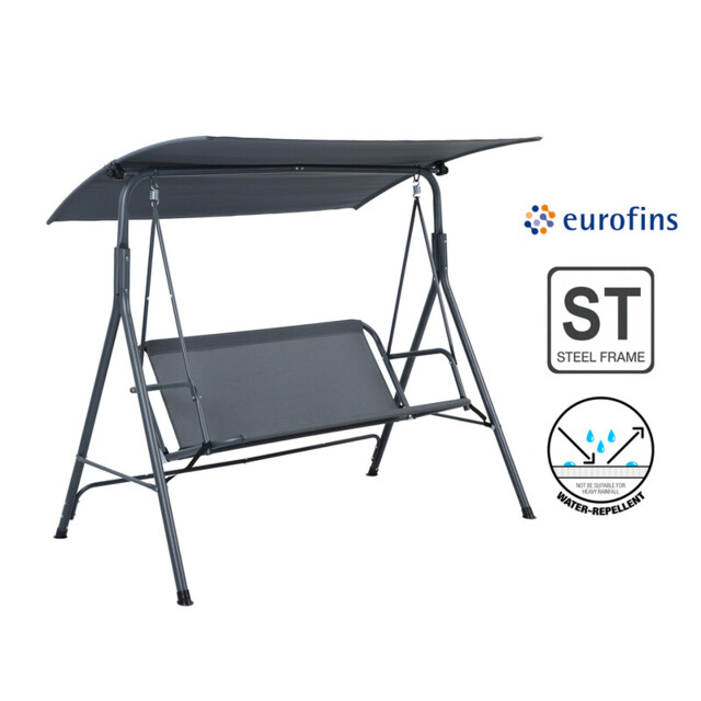 Terrabeta Garden furniture steel swing chair with canopy - image 1