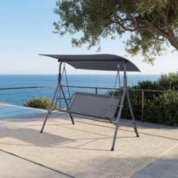 Terrabeta Garden furniture steel swing chair with canopy - thumbnail 5