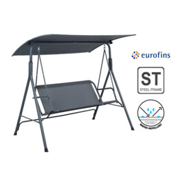 Terrabeta Garden furniture steel swing chair with canopy