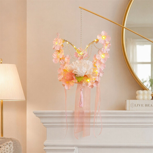 Huacan Pink Butterfly Flower Lamp [1 Piece] Finished Product - image 1