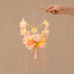 Huacan Pink Butterfly Flower Lamp [1 Piece] Finished Product - thumbnail 3