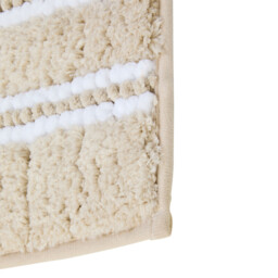 Maison by Premier Bath Mat Soak Microfibre Tufted Stripe Beige 40x60cm - thumbnail 5