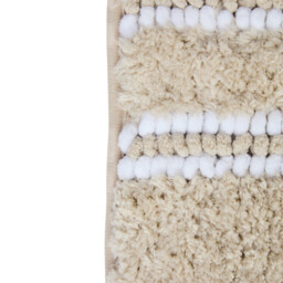 Maison by Premier Bath Mat Soak Microfibre Tufted Stripe Beige 40x60cm - thumbnail 4