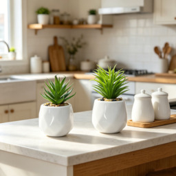 4Pcs 4.3in/11cm Artificial Plants Indoor Mini Pot Faux Succulent Plant Foliage for Coffee Table Home Bedroom Bathroom Room Decor Shelf Office Desk Kitchen Garden Indoor Outdoor - thumbnail 2