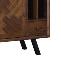 Sideboard Nevada Parquet Walnut/Black Small - thumbnail 2
