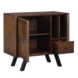 Sideboard Nevada Parquet Walnut/Black Small - thumbnail 3
