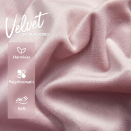 Deconovo Dutch Velvet cushion cover pink color  50*50cm 1pc - thumbnail 4